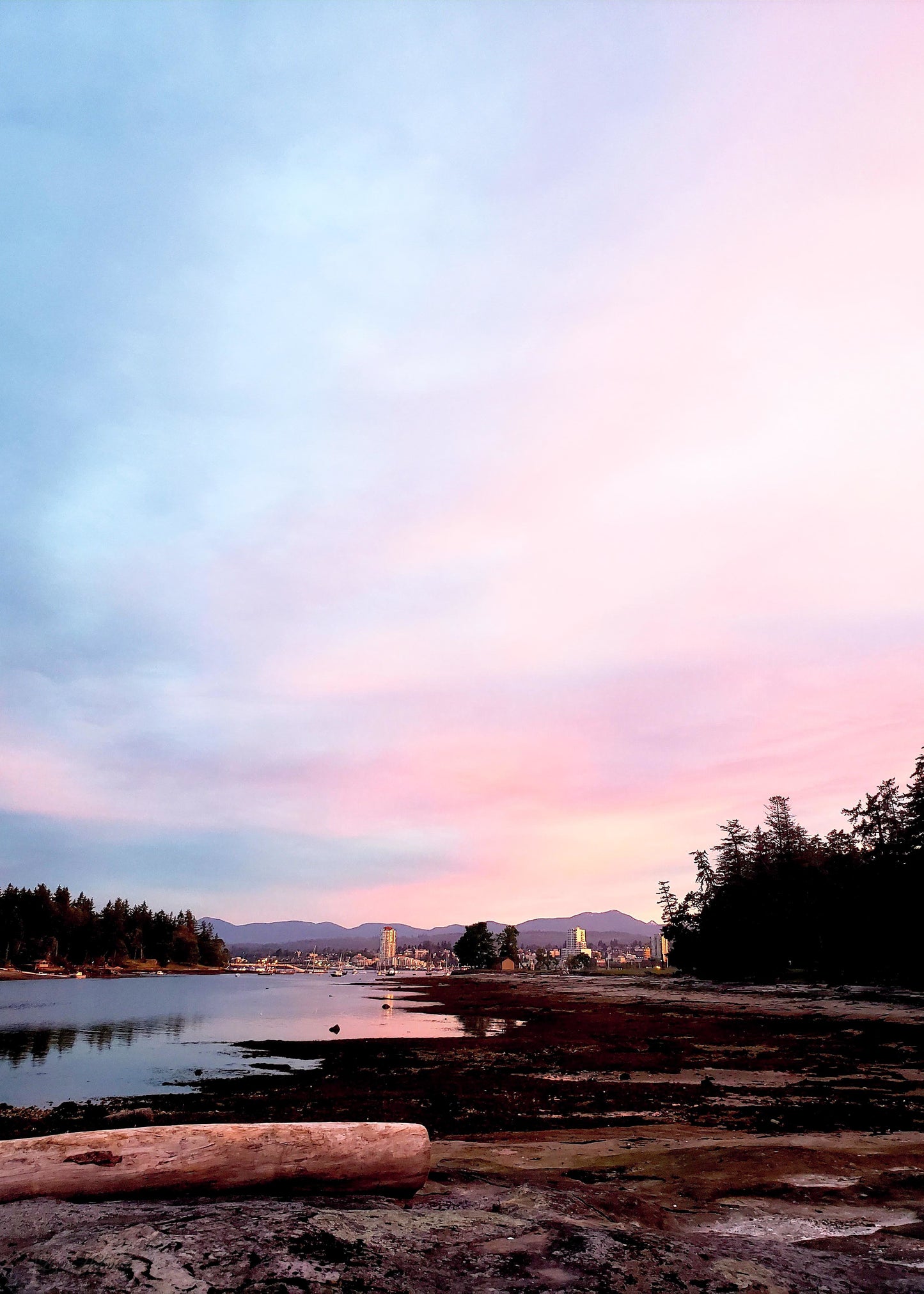 Nanaimo from Saysutshun, BC, Original Print